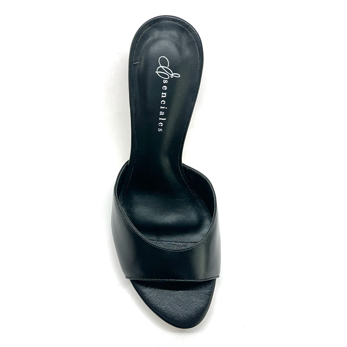 Mule Luna de tacón escultural en color Black — Esenciales II de María Conchita Alcalá