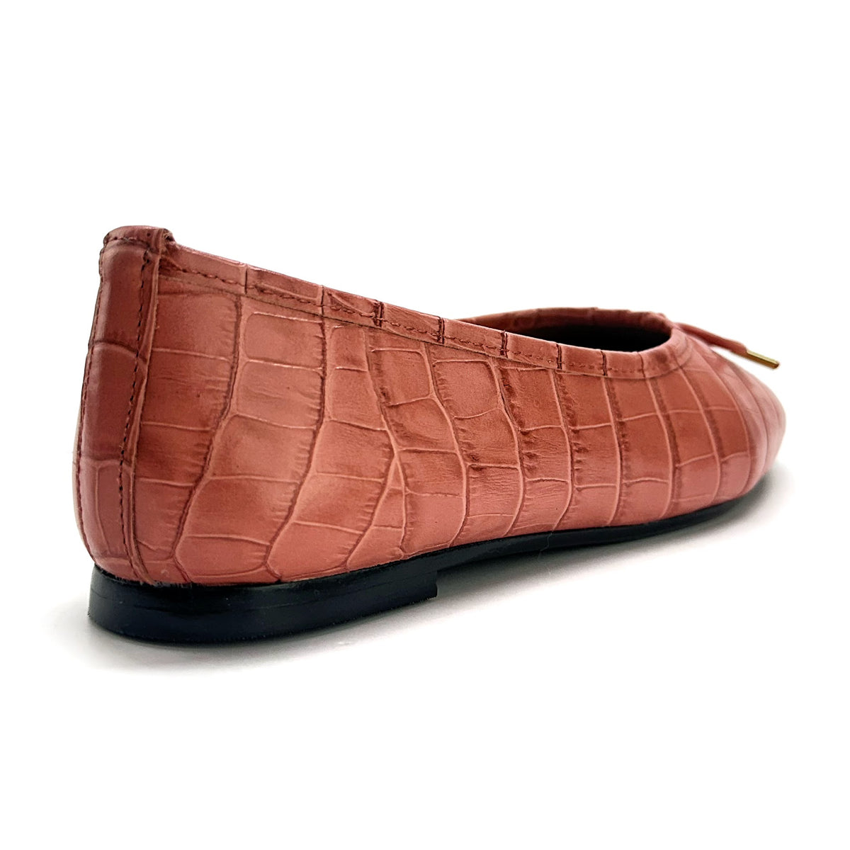 Ballerina con lazo en color Napa Coral — Esenciales II de María Conchita Alcalá