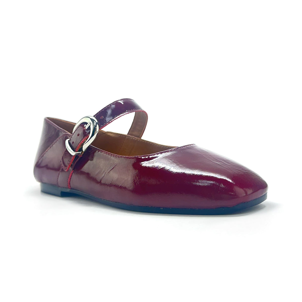 Mary Jane con hebilla en color Bordo — Esenciales II de María Conchita Alcalá
