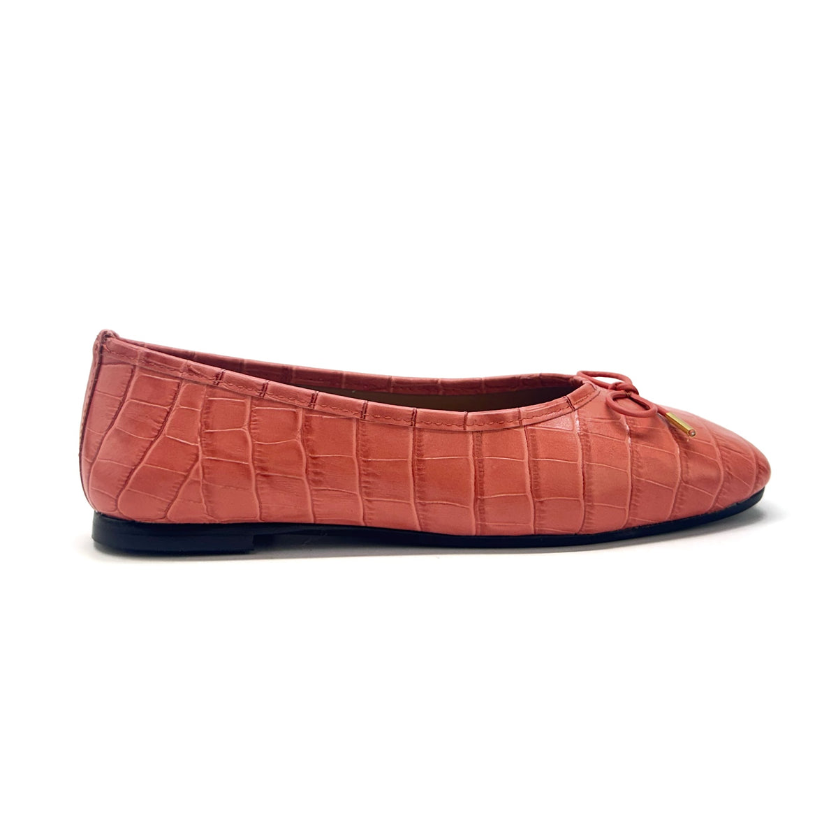 Ballerina con lazo en color Napa Coral — Esenciales II de María Conchita Alcalá