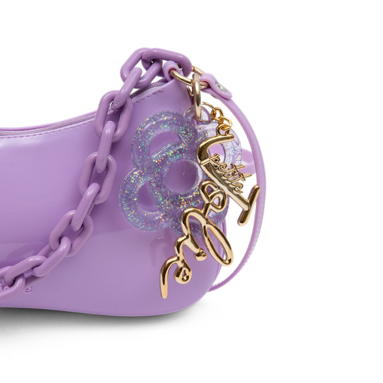 Cartera de hombro con asa de cadena en color Lilac