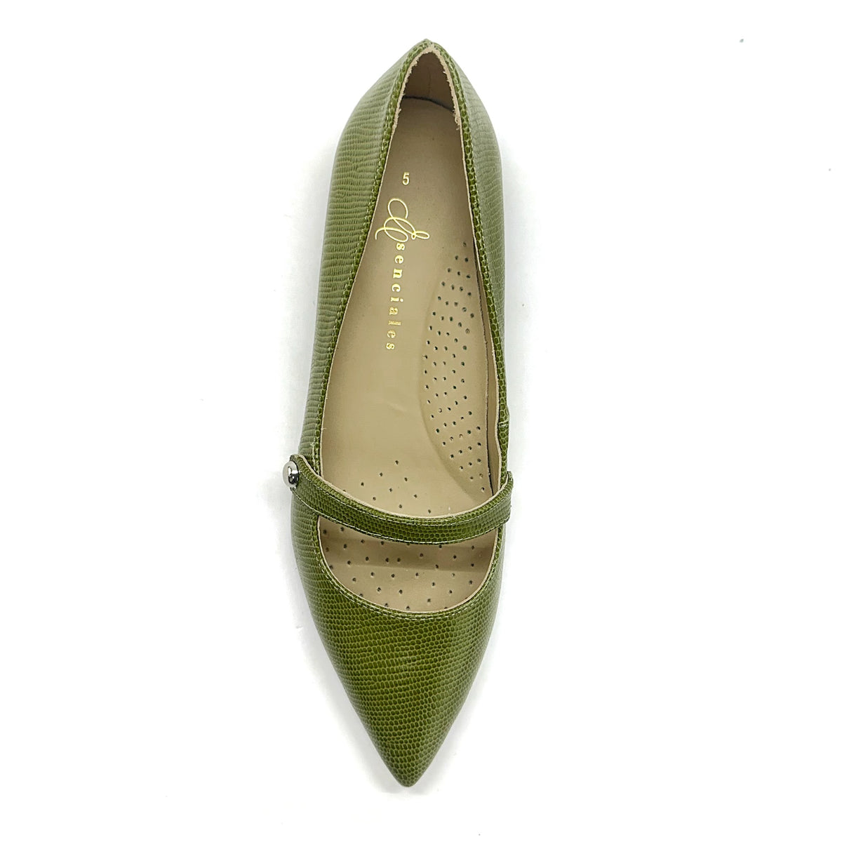 Mary Jane de punta en color Cedar — Esenciales II de María Conchita Alcalá