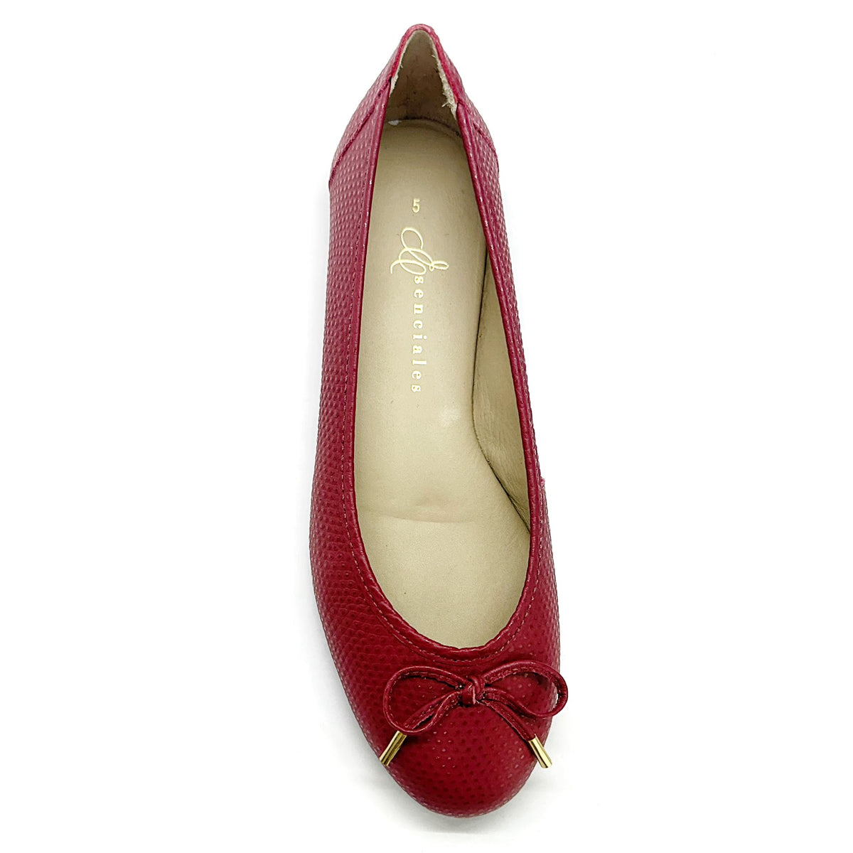 Ballerina Signature con lazo en color Pepper Red — Esenciales II de María Conchita Alcalá