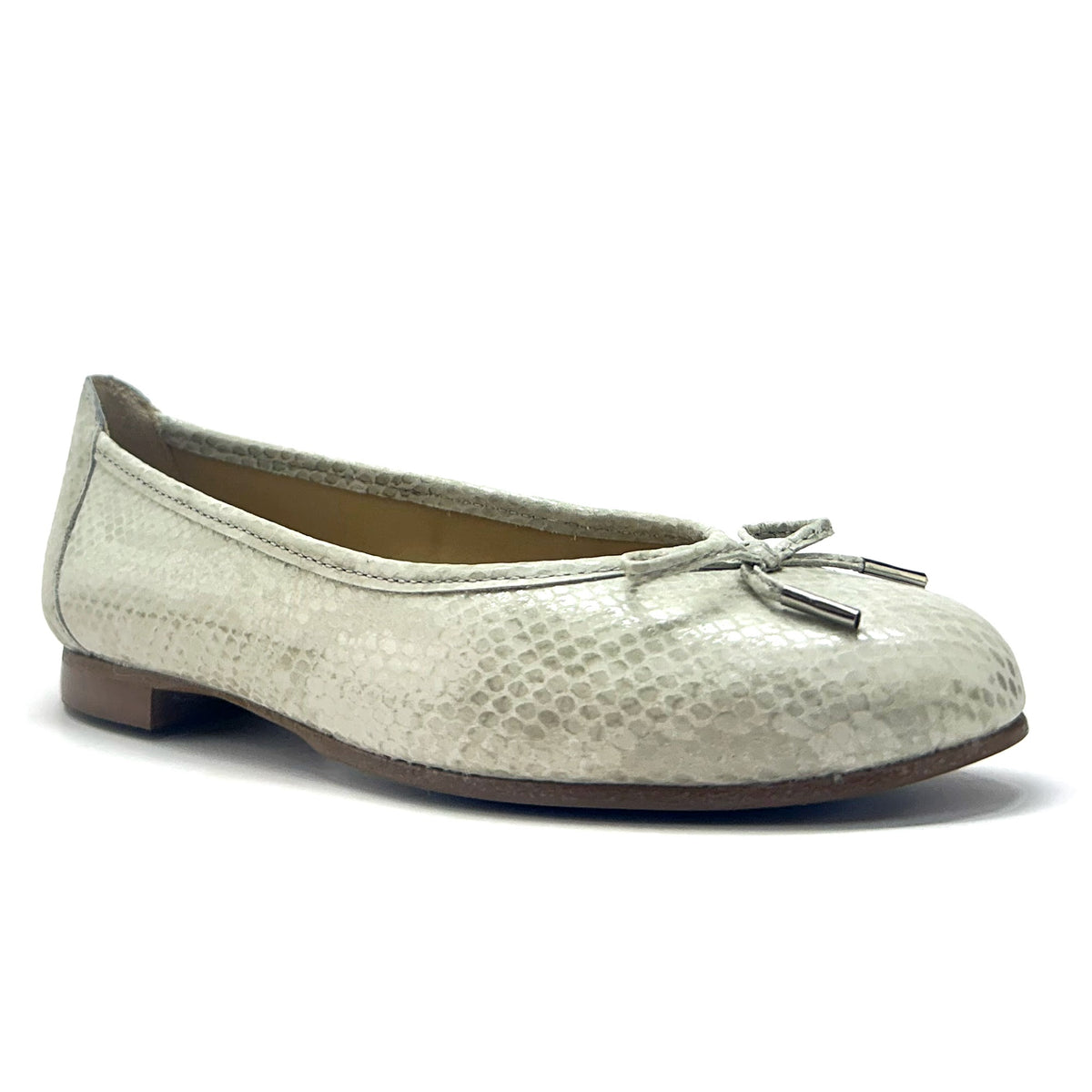 Ballerina Signature con lazo en color Python Gris — Esenciales II de María Conchita Alcalá