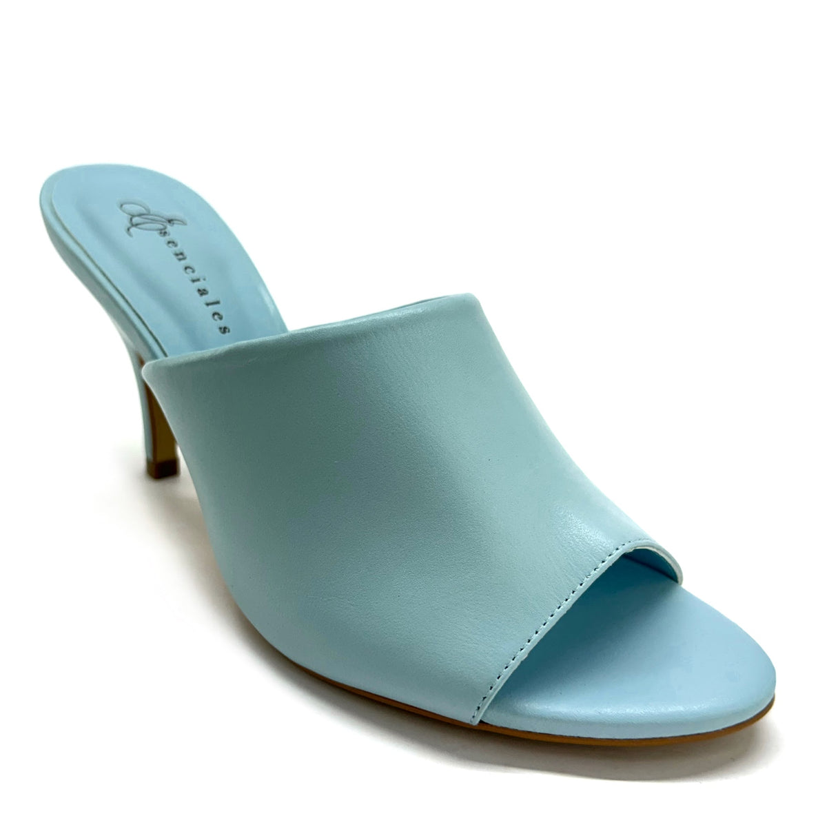 Mule Nova de tacón fino en color Blue Sky — Esenciales II de María Conchita Alcalá