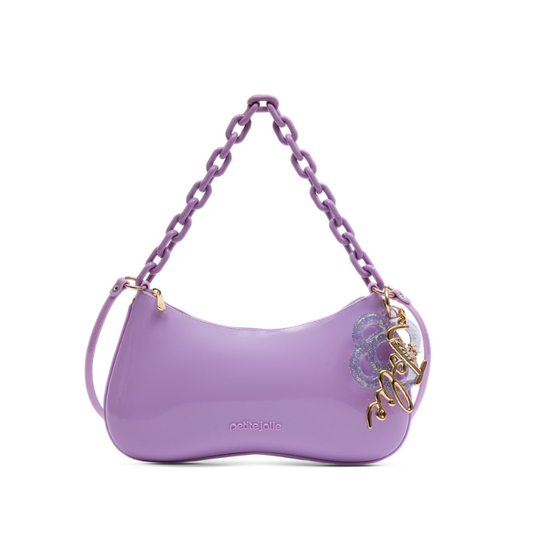 Cartera de hombro con asa de cadena en color Lilac