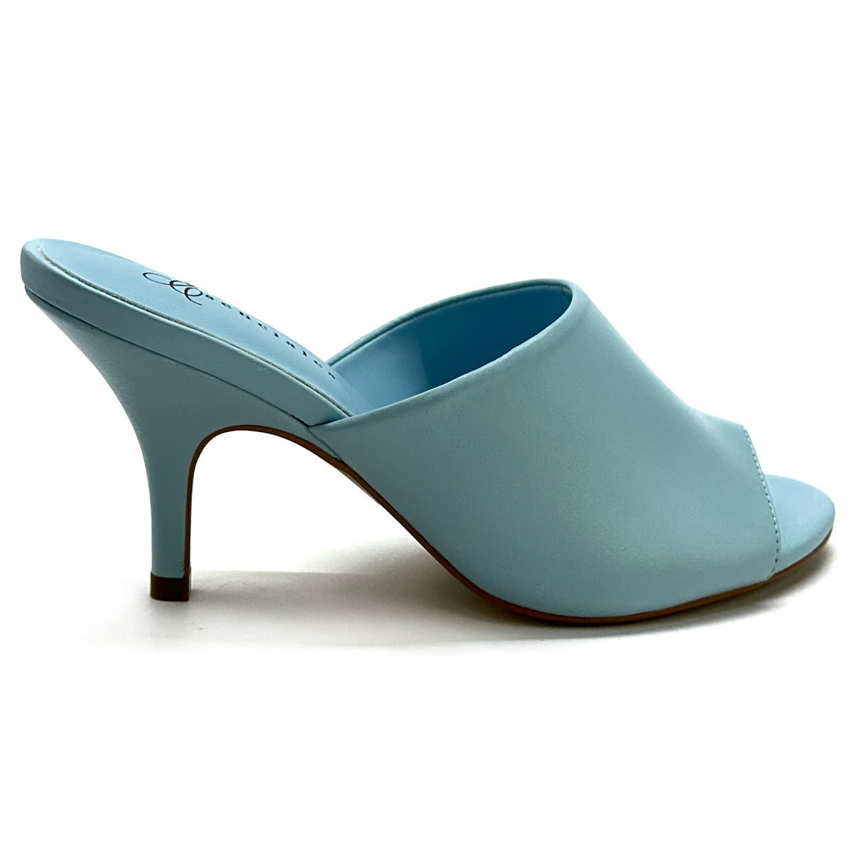 Mule Nova de tacón fino en color Blue Sky — Esenciales II de María Conchita Alcalá
