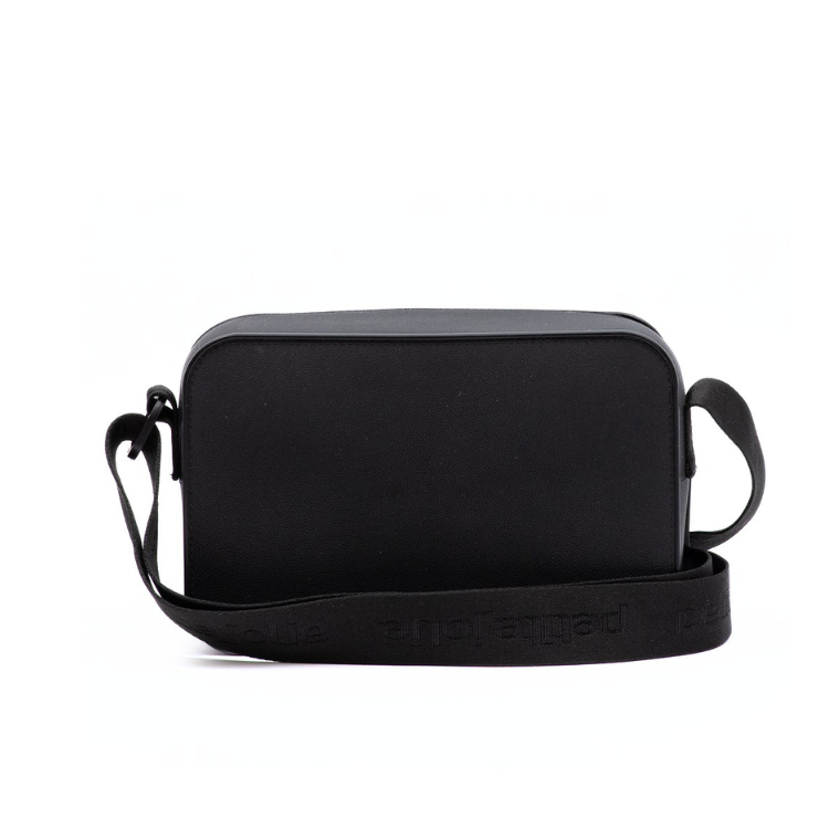 Bandolera con bolsillos frontales en color Black