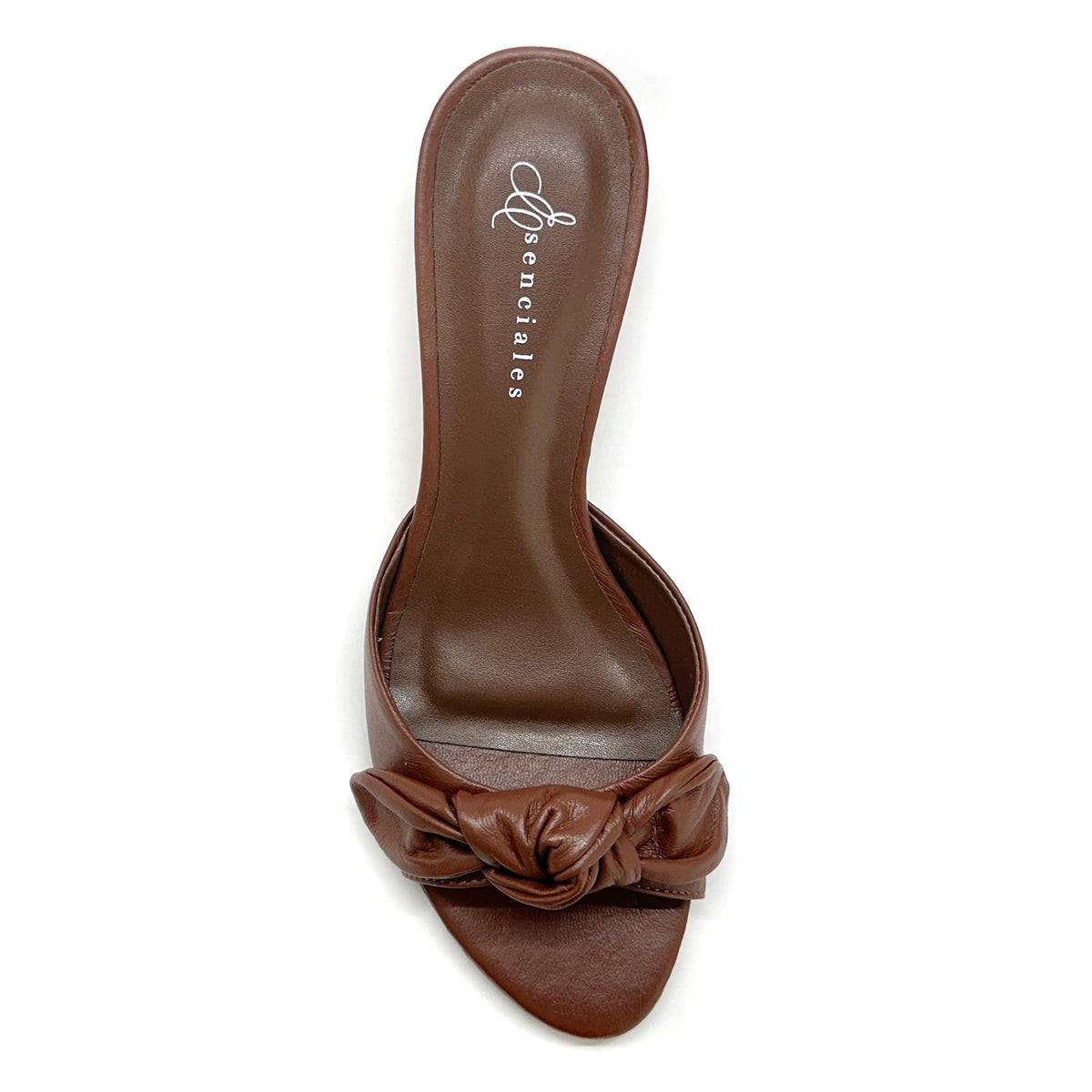 Mule Iris con nudo en color Brown — Esenciales II de María Conchita Arcalá