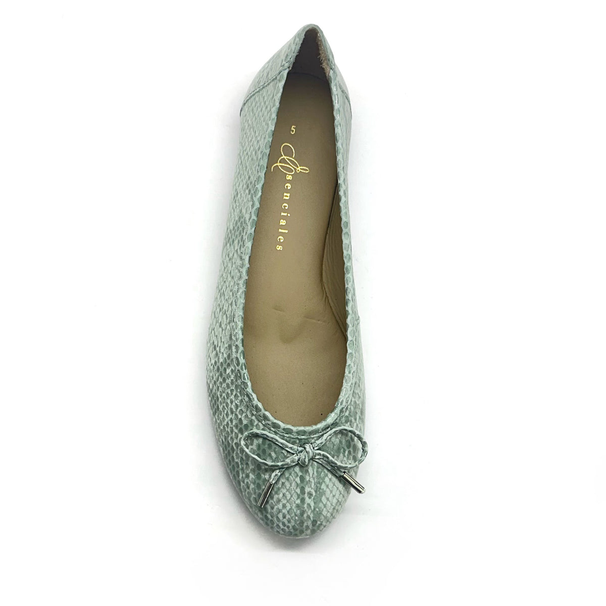 Ballerina Signature con lazo en color Python Aqua — Esenciales II de María Conchita Alcalá
